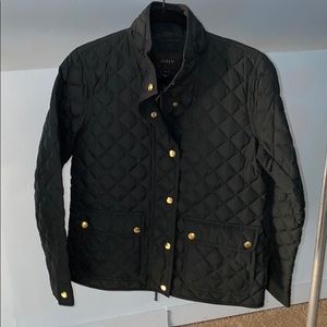 J Crew Navy Quilted Field Jacket